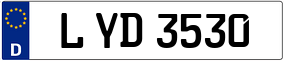 Trailer License Plate